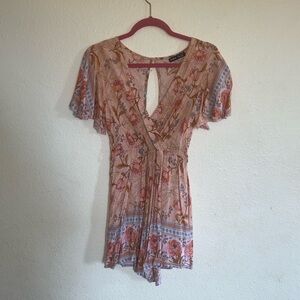 Floral Print Jumpsuit